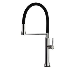 Змішувач для кухнi Ramon Soler KITCHEN з гнучким висувним шлангом, хром (386801MA38E303484)