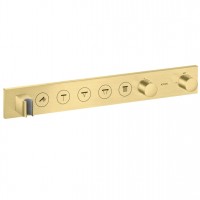 Термостат AXOR Select на 5 споживачів прихованого монтажу, Brushed Brass (18358950)