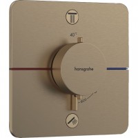 Термостат прихованого монтажу на 2 споживачі Hansgrohe ShowerSelect Comfort Q для душу, Brushed Bronze (15583140)