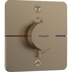 Термостат прихованого монтажу на 2 споживачі Hansgrohe ShowerSelect Comfort Q для душу, Brushed Bronze (15583140)