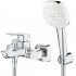 Grohe 1018140000 Cubeo Змішувач одноважільний для ванни з ручним душем, хром