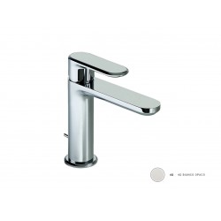 Змішувач для раковини Cisal Lineaviva LV000510.4Q білий мат.