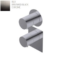 Термостат Ritmonio Diametro35 S, вбудований, зовнішня частина, Brushed Black Chrome (PR47HG202BLX)
