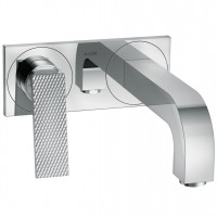 Змішувач для умивальника AXOR Citterio 220 Lever rhombic cut зі стіни, Chrome (39171000)