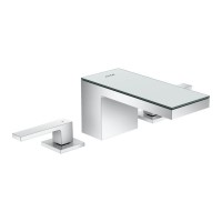 Змішувач для умивальника AXOR MyEdition 70 Chrome на 3 отвори з накладкою, хром/дзеркальне скло (47050000)