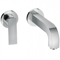 Змішувач для умивальника AXOR Citterio 220 Lever rhombic cut зі стіни, Chrome (39181000)