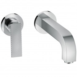 Змішувач для умивальника AXOR Citterio 220 Lever rhombic cut зі стіни, Chrome (39181000)