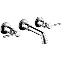 Змішувач настінний для умивальника AXOR Montreux Lever на 3 отвори, хром (16534000)