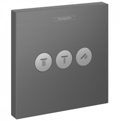 Перемикач Hansgrohe ShowerSelect на 3 клавіші, Brushed Black Chrome (15764340)