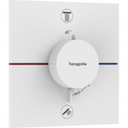 Термостат прихованого монтажу Hansgrohe ShowerSelect Comfort E на 2 функції, Matt White (15572700)