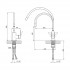 Змішувач для кухні Lidz Vida 015F3 з гнучким виливом (k35) LDVID015F3GRE43356 Grey