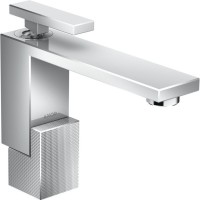 Змішувач для умивальника AXOR Edge 130 Push-Open, з алмазною огранюванням, хром (46011000)