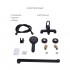 Комплект змішувачів для ванної кімнати Lidz Latwa 001Black+Lidz Latwa 006Black+Lidz Latwa 005Black+Lidz Latwa 010Black