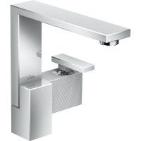Змішувач для умивальника AXOR Edge 190 Push-Open, з алмазною огранюванням, хром (46021000)