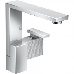 Змішувач для умивальника AXOR Edge 190 Push-Open, з алмазною огранюванням, хром (46021000)