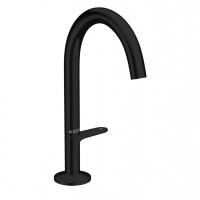 Змішувач для умивальника AXOR One Select 170 із донним клапаном push-open, Matt Black (48020670)