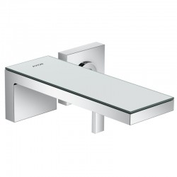 Змішувач для умивальника AXOR MyEdition 221 на 2 отвори, хром / дзеркальне скло (47062000)