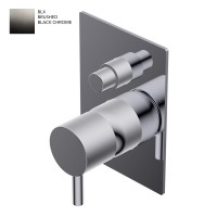 Змішувач для ванни/душу Ritmonio Diametro35 S, вбудований, одноважільний, Brushed Black Chrome (PR52GC101BLX)